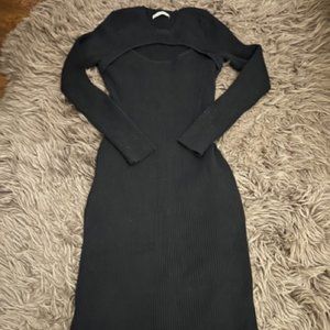 Sold Out Abercrombie and Fitch Cut Out Sweater Dress Black M